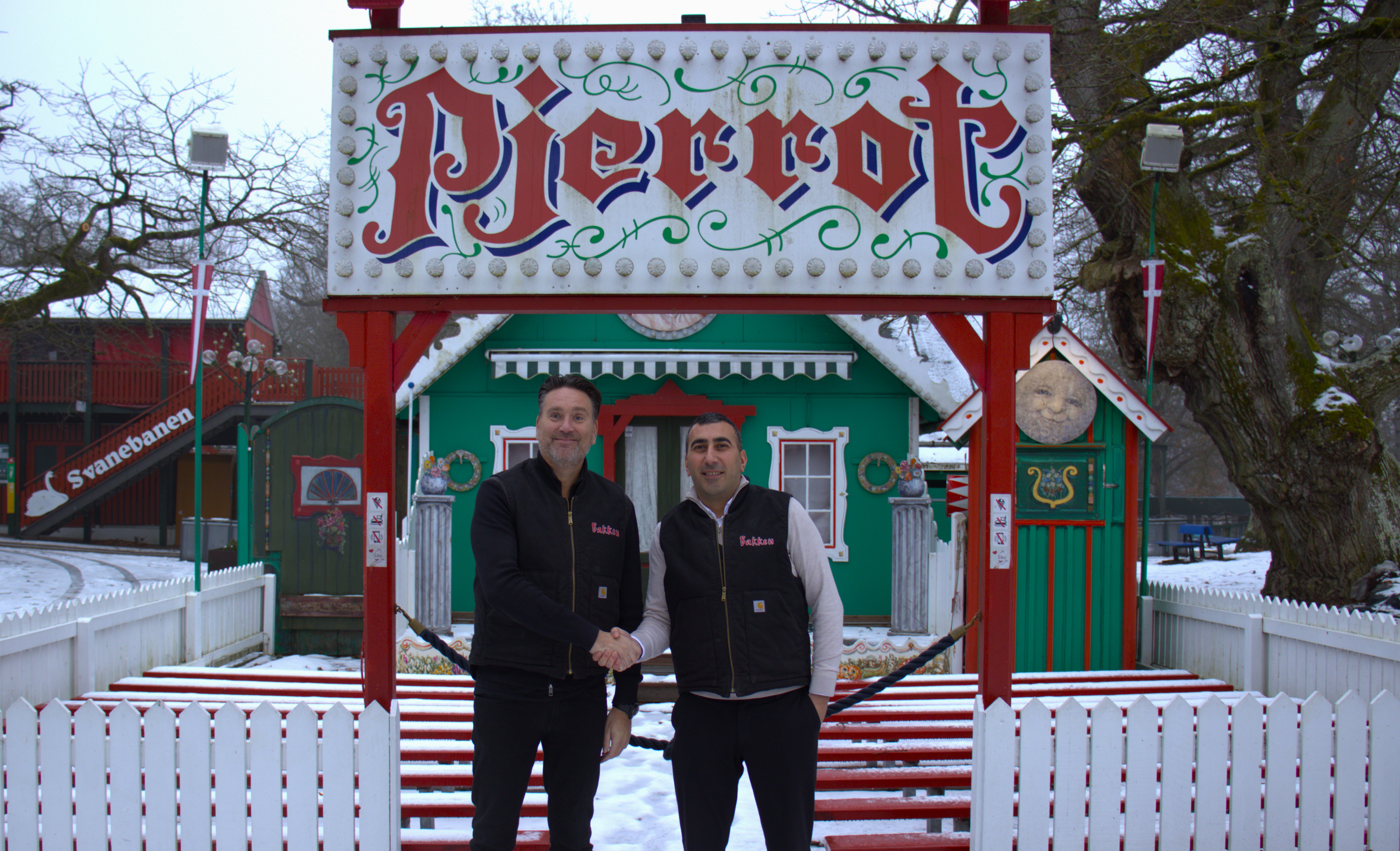 Bestyrelsesformand Michael Idemo (tv.) og forsikringsmægler Waled Hakim (th.)